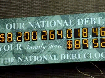 National Debt Clock.    AFP